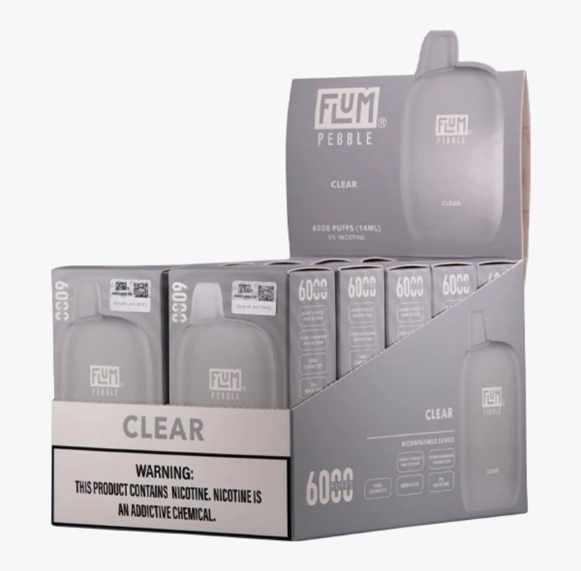 Vape Hub Clear 6000 puffs (10 pack)